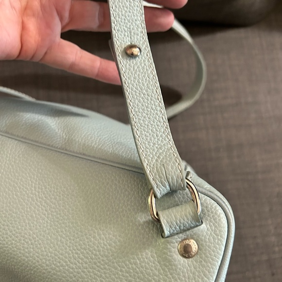 Longchamp Baby Blue Vintage 90’s Bucket Leather Backpack - Picture 12 of 14